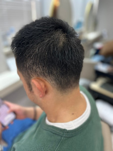 すっきりメンズソフモヒスタイル♪