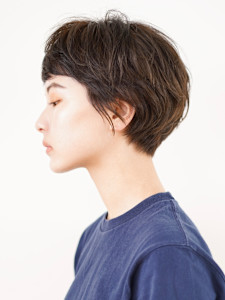 前下がりショート・ボブ/絶壁解消/前髪あり/40代/30代