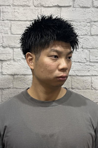 ツーブロスパイキーショート - グレイスフルバーバー プラチナム掲載