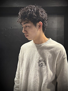 【ダウンバングスパイキーショート】短髪/ピンパーマ/men' - owl 心斎橋掲載