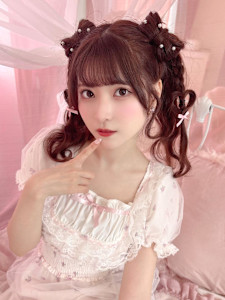 小鳥遊るいちゃん立体リボンハートハーフツイン＊まゆ