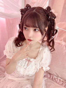 小鳥遊るいちゃん立体リボンハートハーフツイン＊まゆ