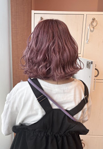 くすみピンク/ブリーチカラー/アッシュピンク/ダブルカラー