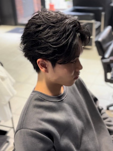 センターパート×ニュアンスパーマ×フェザーパーマ×men's - owl 心斎橋掲載