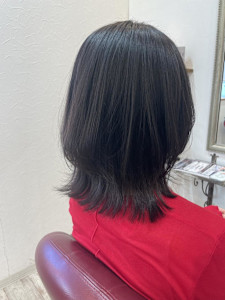 レイヤーカット/メテオカラー/黒髪 - latte atelier掲載