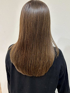 ケアブリーチ/ココアブラウン/ナチュラルストレート