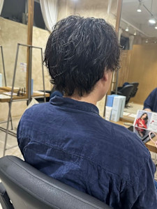 メンズスパイラルパーマ