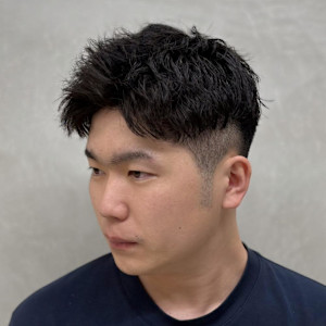 ツイストパーマ×アップバングショート - SARM MAN 人形町〈理容室〉掲載