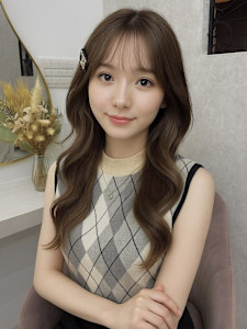 黒髪カタログ/オリーブグレー/小顔ヘア/ココアベージュ - Lovis掲載