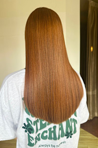 【増田】ブリーチ無しオレンジカラー