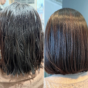 自然なストレートヘアを叶える、プレミアム髪質改善縮毛矯正