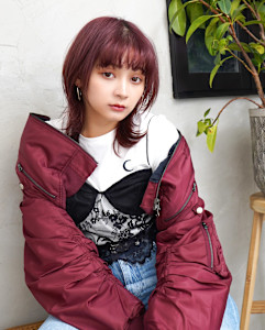 【La fith】レッドカシス×ウルフ - La fith hair chrome 大宮店【ラフィス ヘアー クロム】掲載