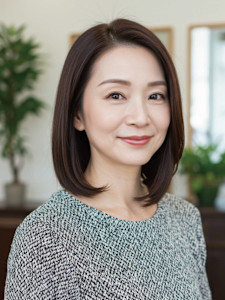 50-60代にオススメ★ストレートボブ