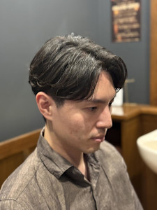 メンズ　パーマ　ビジネス　毛流れ - 銀座shino掲載