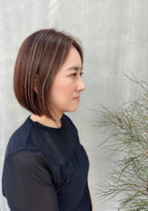 ボブ×オシャレにグレイぼかし