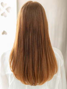 ハイトーンカラー姫カットレイヤー艶感ストレート20代30代 - mod's hair【モッズヘア】越谷/越谷西口店掲載