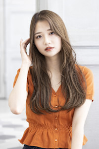 【Totia本通】斜めバング×レイヤーロング×アッシュオリー