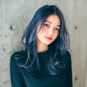 ネイビーブルー、ブリーチ - GLADGE池袋/ダブルカラー/ブリーチ掲載