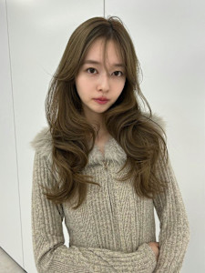 ゆるふわロング　マロンベージュ　