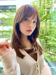 顔周りレイヤーカット【くびれ　レイヤー　髪質改善　銀座】