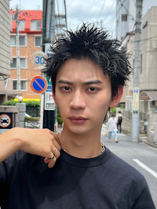 メンズスパイキーショート