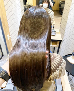 【酸熱トリートメント】縮毛矯正毛のダメージケア