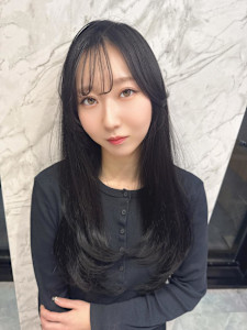 小顔ヘア/髪質改善/ブリーチなしカラー/ヘアアレンジ