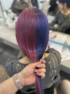 小顔ヘア/髪質改善/ブリーチなしカラー/ヘアアレンジ