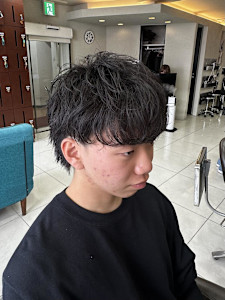 ショートウルフルーズパーマメンズカット - prize 池袋【プライズ】池袋西口店掲載