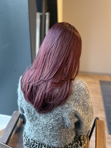 ブリーチなしで叶うワインレッド - ao. 渋谷/表参道 ダブルカラー・ハイトーン・髪質改善【アオ】掲載