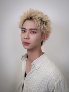 ハイブリーチ×スパイキーショート - men's salon Gaudi 博多店【メンズサロン ガウディ】掲載