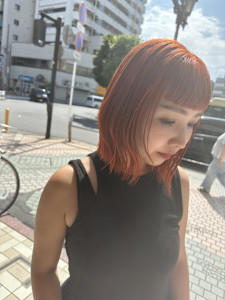 ビタミンカラー/オレンジヘアカラー/ダブルカラー