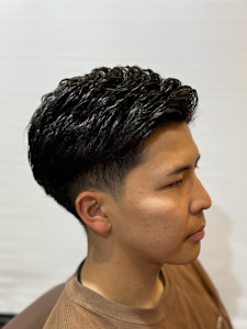 メンズショートナチュラルパーマ