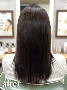 ダメージレスカラー＋髪質改善トリートメント