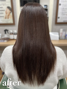 ダメージレスカラー＋髪質改善トリートメント