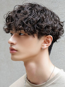 メンズ パーマ ロング - Men's salon SCENE by RAD helm掲載