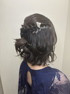 ハーフアップアレンジ