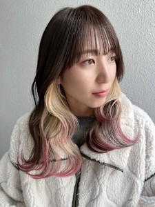 ホワイトインナー/ゆるふわミディアム/ヘーゼルブラウン - Lille by artina 橋本2号店掲載