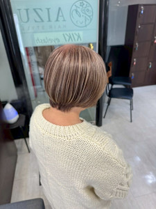 白髪ぼかしハイライト