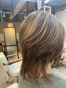 黒髪カタログ/クラゲヘアー/オリーブグレー/天王台