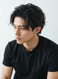 Men'sセンターパート　韓国　ビジネスマンにも◎