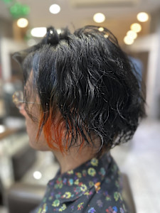 オレンジ×ネイビー