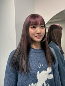 ピンクカラー/ピンクパープルカラー/カシスレッド/ハイトーン