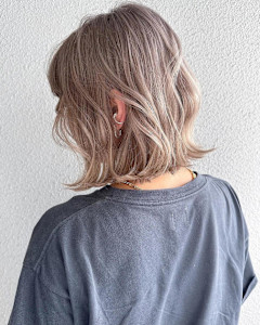 プードルボブ/全員ブリーチ/リタッチカラー