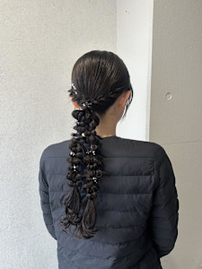 miu＆有野ひかり タイト編みおろし