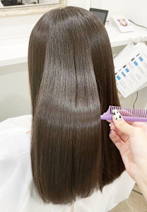 【酸性ストレート】アッシュグレージュカラー