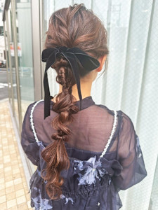 【ChaoMICHI yu-ka】編みおろし お呼ばれヘア