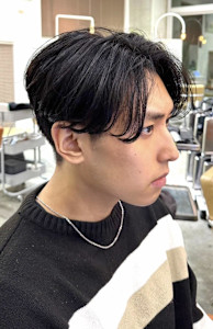 刈り上げセンターパート 森