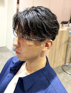 刈り上げセンターパート 森