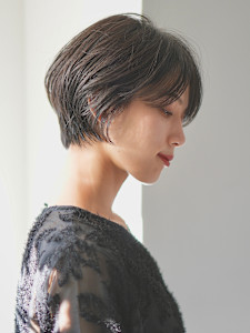 前下がりショート・ボブ/絶壁解消/前髪あり/40代/30代